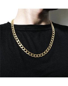 Hip-Hop Thick Chain Necklace Punk Stainless Steel Curby Chain Necklace 