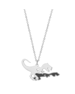 Non-Fading Gold-Plated Dinosaur Titanium Steel Necklace Wholesale Jewelry