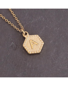 Geometric Stainless Steel 26 Letter Necklace Fashion Decoration Simple Clavicle Chain