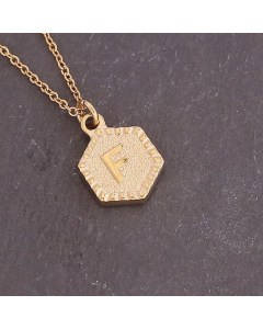 Geometric Stainless Steel 26 Letter Necklace Fashion Decoration Simple Clavicle Chain