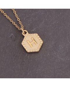 Geometric Stainless Steel 26 Letter Necklace Fashion Decoration Simple Clavicle Chain