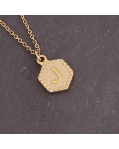 Geometric Stainless Steel 26 Letter Necklace Fashion Decoration Simple Clavicle Chain
