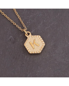 Geometric Stainless Steel 26 Letter Necklace Fashion Decoration Simple Clavicle Chain