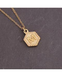Geometric Stainless Steel 26 Letter Necklace Fashion Decoration Simple Clavicle Chain