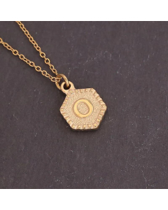 Geometric Stainless Steel 26 Letter Necklace Fashion Decoration Simple Clavicle Chain