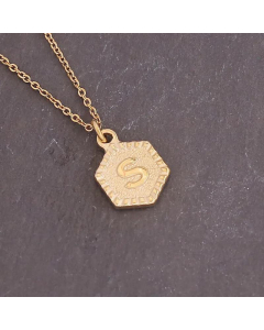Geometric Stainless Steel 26 Letter Necklace Fashion Decoration Simple Clavicle Chain