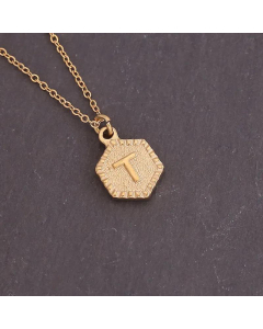 Geometric Stainless Steel 26 Letter Necklace Fashion Decoration Simple Clavicle Chain