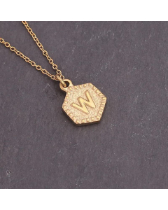 Geometric Stainless Steel 26 Letter Necklace Fashion Decoration Simple Clavicle Chain