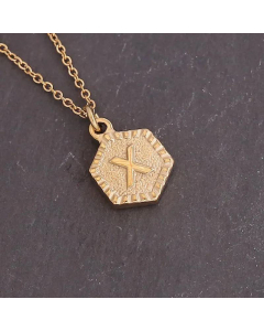 Geometric Stainless Steel 26 Letter Necklace Fashion Decoration Simple Clavicle Chain