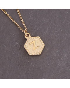 Geometric Stainless Steel 26 Letter Necklace Fashion Decoration Simple Clavicle Chain