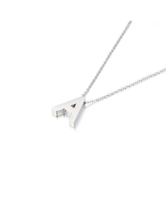 Wholesale Jewelry Fashion Glossy English 26 Letters Stainless Steel Necklace 