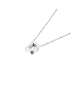 Wholesale Jewelry Fashion Glossy English 26 Letters Stainless Steel Necklace 