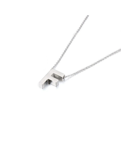 Wholesale Jewelry Fashion Glossy English 26 Letters Stainless Steel Necklace 