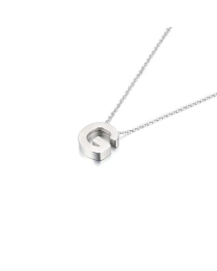 Wholesale Jewelry Fashion Glossy English 26 Letters Stainless Steel Necklace 