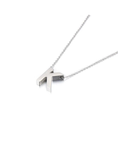 Wholesale Jewelry Fashion Glossy English 26 Letters Stainless Steel Necklace 