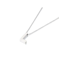 Wholesale Jewelry Fashion Glossy English 26 Letters Stainless Steel Necklace 