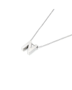 Wholesale Jewelry Fashion Glossy English 26 Letters Stainless Steel Necklace 