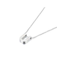 Wholesale Jewelry Fashion Glossy English 26 Letters Stainless Steel Necklace 