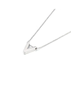 Wholesale Jewelry Fashion Glossy English 26 Letters Stainless Steel Necklace 