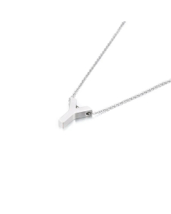 Wholesale Jewelry Fashion Glossy English 26 Letters Stainless Steel Necklace 