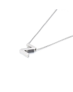 Wholesale Jewelry Fashion Glossy English 26 Letters Stainless Steel Necklace 