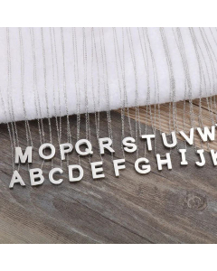 Wholesale Jewelry Fashion Glossy English 26 Letters Stainless Steel Necklace 