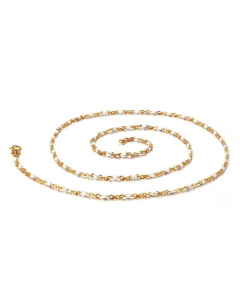 Wholesale Simple Stainless Steelresin Glass Beads Necklace