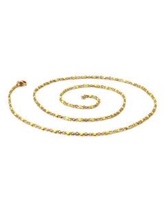 Wholesale Simple Stainless Steelresin Glass Beads Necklace