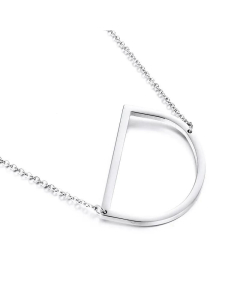 Wholesale Jewelry Non-Fading 26 English Letters Stainless Steel Necklace 
