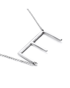 Wholesale Jewelry Non-Fading 26 English Letters Stainless Steel Necklace 