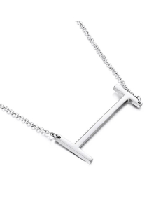 Wholesale Jewelry Non-Fading 26 English Letters Stainless Steel Necklace 