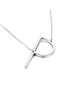 Wholesale Jewelry Non-Fading 26 English Letters Stainless Steel Necklace 