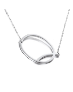 Wholesale Jewelry Non-Fading 26 English Letters Stainless Steel Necklace 