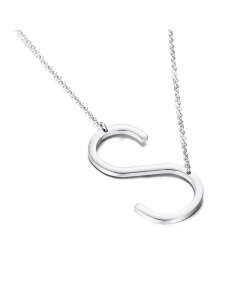 Wholesale Jewelry Non-Fading 26 English Letters Stainless Steel Necklace 