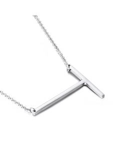 Wholesale Jewelry Non-Fading 26 English Letters Stainless Steel Necklace 
