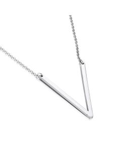 Wholesale Jewelry Non-Fading 26 English Letters Stainless Steel Necklace 