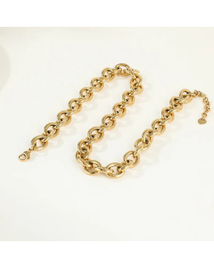 Wholesale Thick Chain Splicing Stainless Steel Necklace 