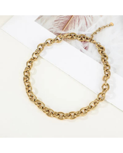 Wholesale Thick Chain Splicing Stainless Steel Necklace 