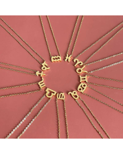 Fashion Geometric Necklace Twelve Constellation Stainless Steel Necklace