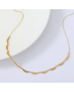 Fashion Leaf Chain of Necklace Wholesale Stainless Steel Necklace 