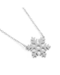 Fresh Christmas Gift Necklace Wholesale Fashion Personalized Snowflake Necklace 