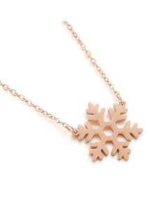 Fresh Christmas Gift Necklace Wholesale Fashion Personalized Snowflake Necklace 