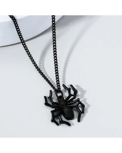 Halloween Alternative Horror Tarantula Necklace Fine Gothic Retro Spider Pendant 