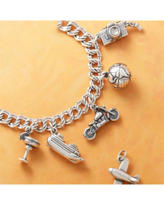 DIY Charms Retro Wings Heart Airplane Pendant On Stainless Steel Necklace Bracelet