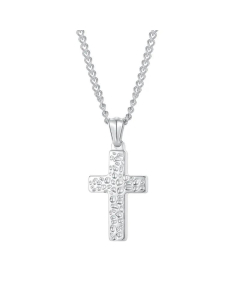 Wholesale Retro Cross Pendant Titanium Steel Necklace 
