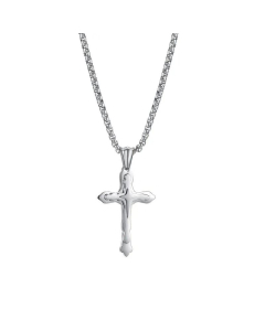 Retro Cross Pendant Wholesale Necklace Stainless Steel 