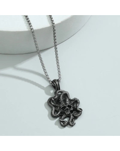 Wholesale Retro Sea Monster Octopus Irregular Stainless Steel Necklace 