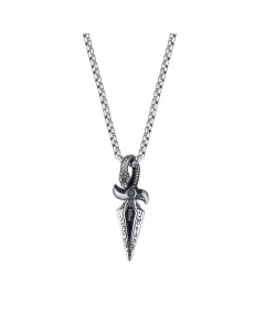 Stainless Steel Necklace Dagger Shape Pendant Wholesale