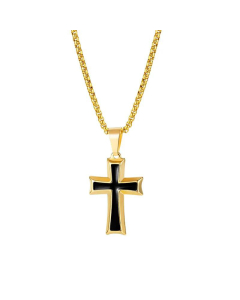 Wholesale Fine Jewelry Top Online Supplier Stainless Steel Cross Pendant Necklace 