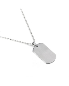 Fashion Titanium Steel Pendant Wholesale Lettering Military Identity Card 